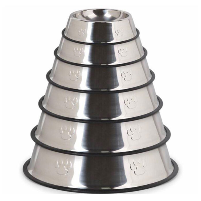 ظرف آب و غذای استیل طرح پنجه