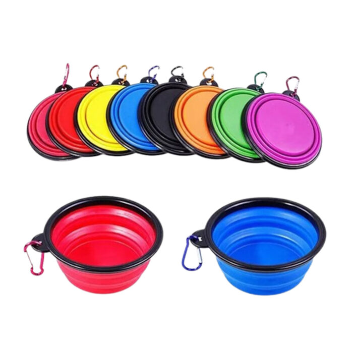 ظرف آب و غذای سیلیکونی تاشو