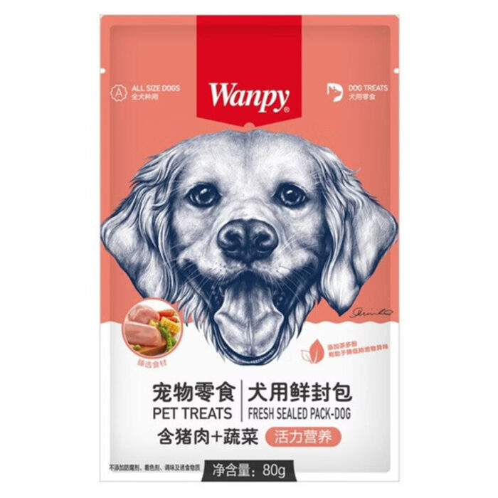 پوچ سگ ونپی با طعم گوشت خوک و سبزیجات