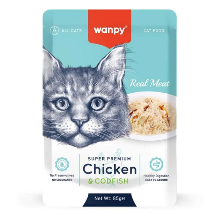 پوچ گربه ونپی با طعم مرغ و ماهی