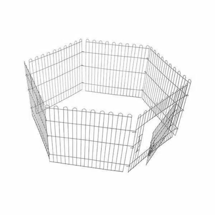 پارک بازی فلزی شش ضلعی حیوانات خانگی